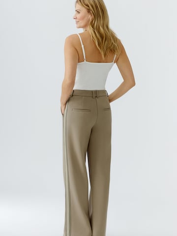 OUI Loose fit Pleat-Front Pants in Green