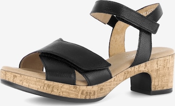 GABOR Sandals in Black: front