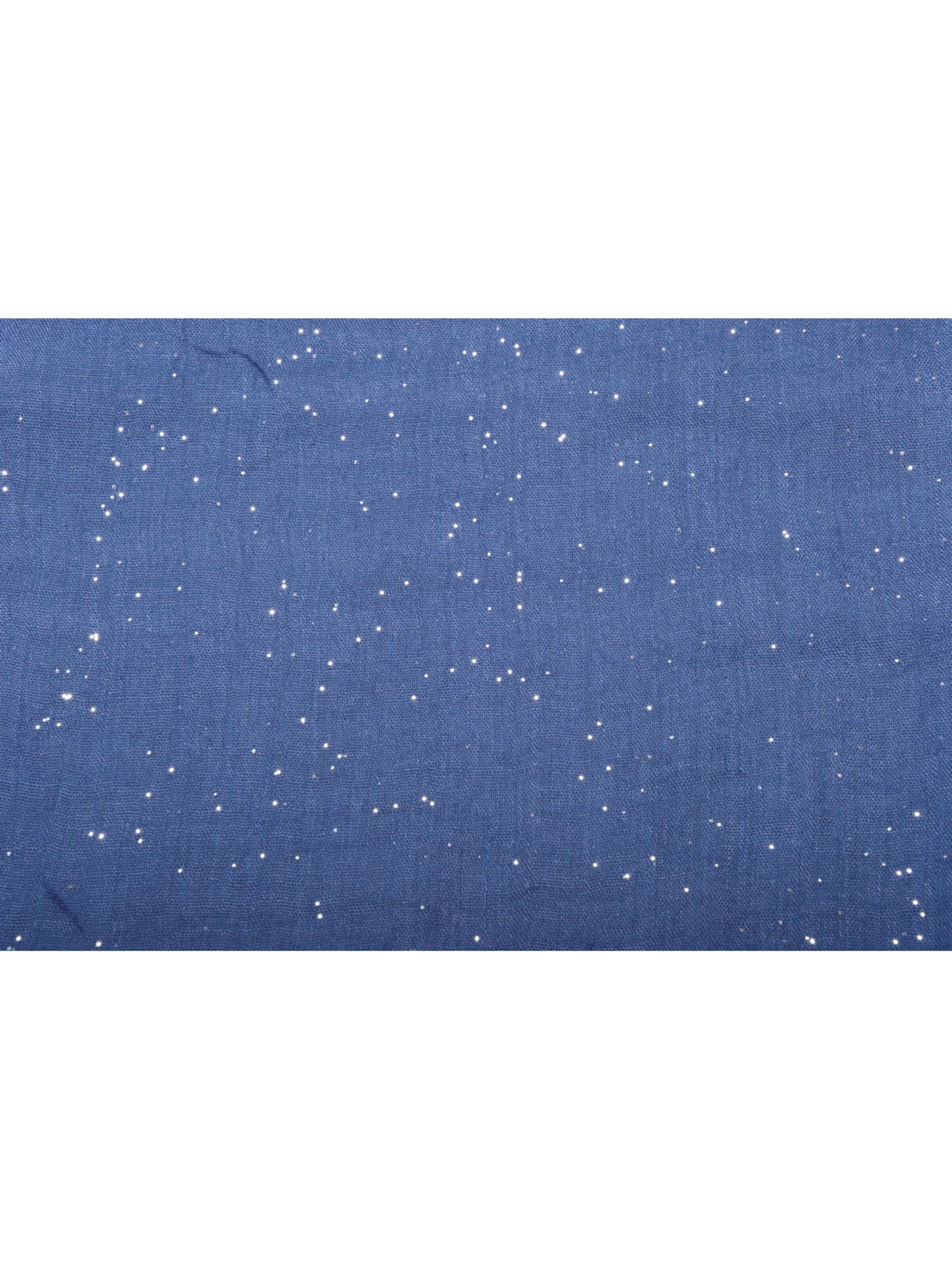 styleBREAKER Schlauchschal 'Loop mit Glitzer unifarben'‌‌‌‌‌‌‌‌ in Blau