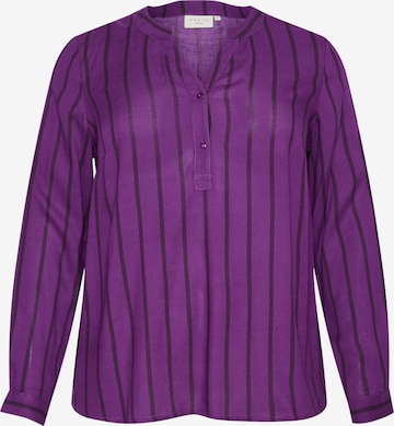 KAFFE CURVE Blouse 'KC Sida' in Purple: front