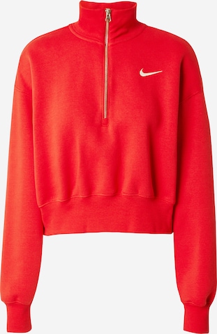 Sweat-shirt Nike Sportswear en rouge : devant