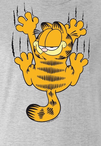 LOGOSHIRT Shirt 'Garfield Scratches' in Grijs