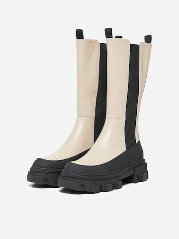 ONLY Stiefel 'Tola' in Beige