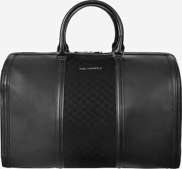 Borsa da viaggio di Karl Lagerfeld in nero: frontale