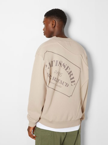 Bershka Sweatshirt in Beige