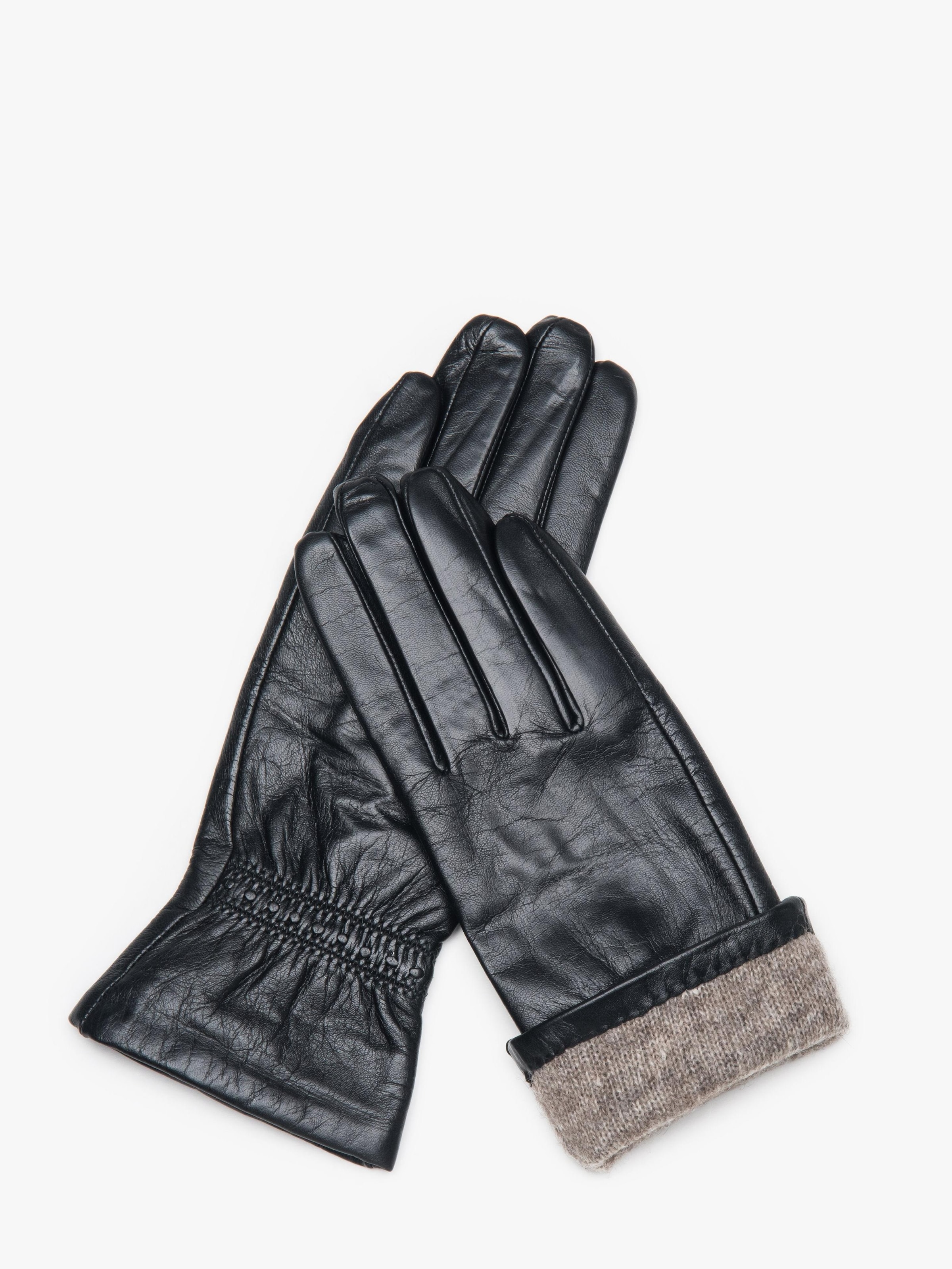 Estro Fingerhandsker '3327' i sort: forside