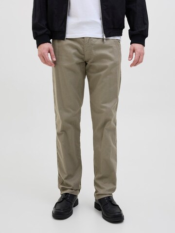 JACK & JONES Regular Chino Pants 'JPSTKANE' in Green: front