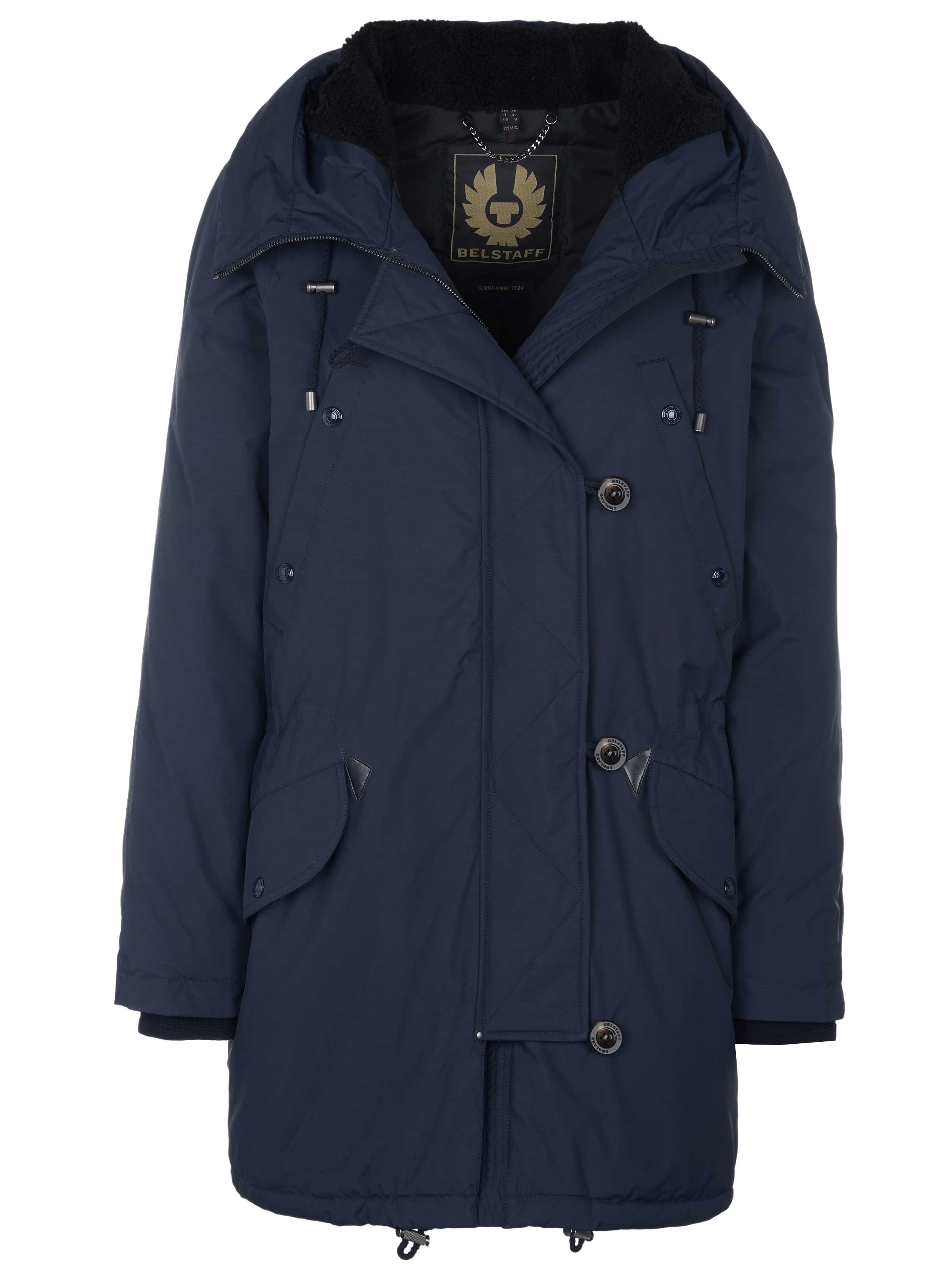 Belstaff Between-Seasons Coat 'Belstaff Mantel' in Blue: front