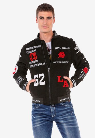 CIPO & BAXX Jacke in Schwarz: Vorderseite