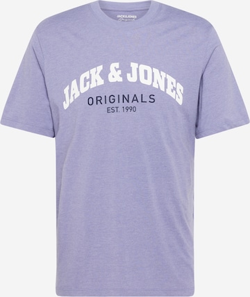 JACK & JONES Majica 'BRAD' | vijolična barva: sprednja stran