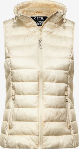 CECIL Bodywarmer in Beige: voorkant