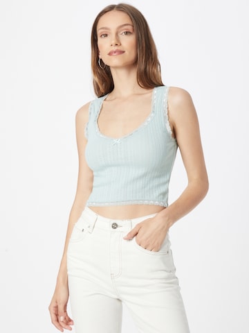 BDG Urban Outfitters Top - Modrá: predná strana