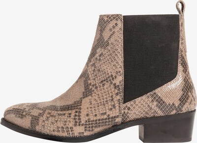 Ulla Popken Chelsea boots in de kleur Lichtbeige / Basaltgrijs, Productweergave