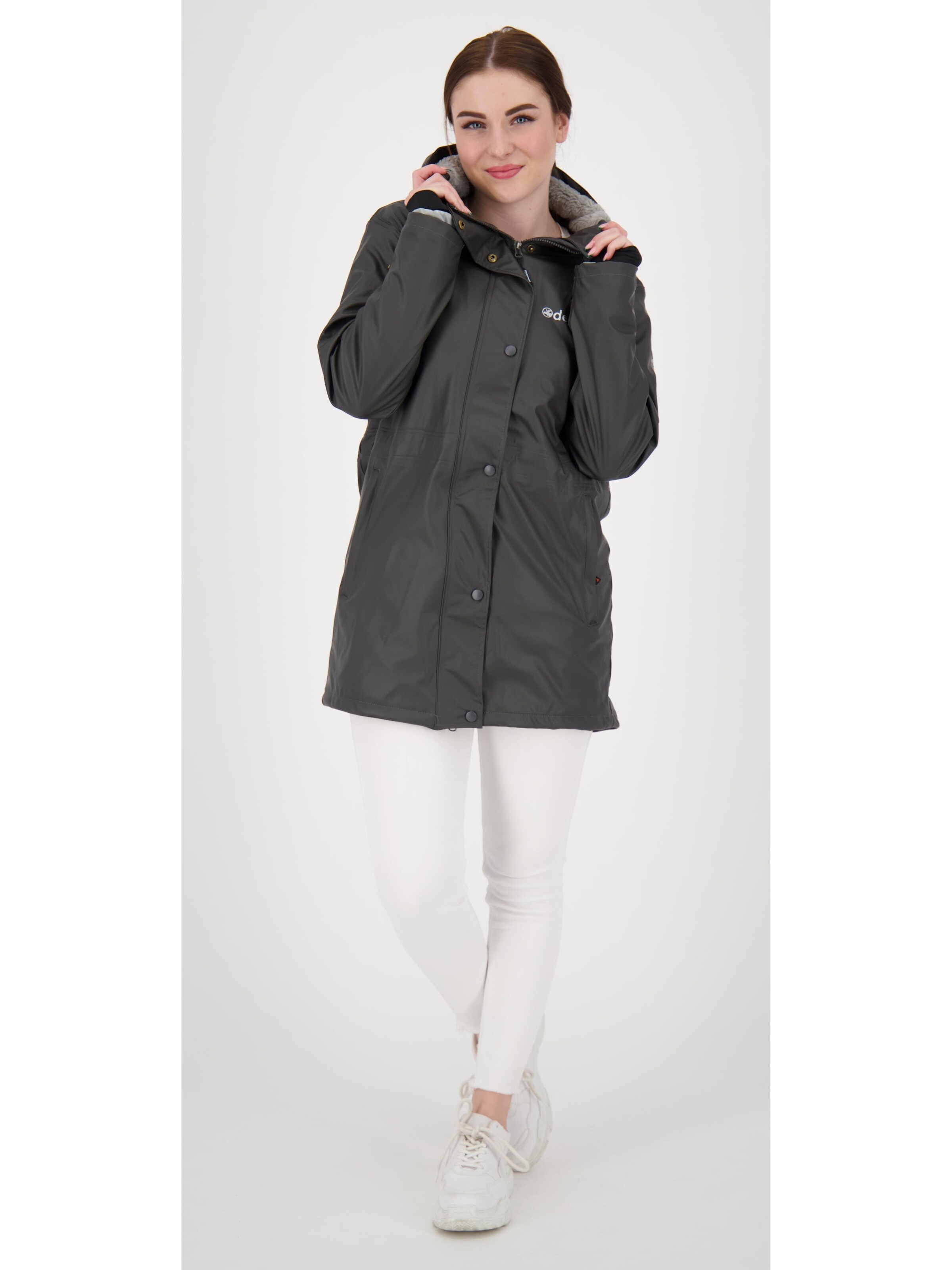 deproc Outdoorjacke 'Friesennerz ELLESMERE WMN'‌‌‌‌‌‌‌ in Grau