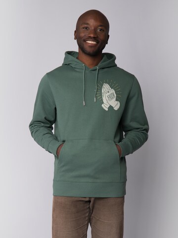 Felpa 'Faith' di Watapparel in verde: frontale