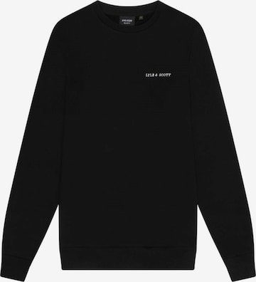 Lyle & ScottSweater majica - crna boja: prednji dio