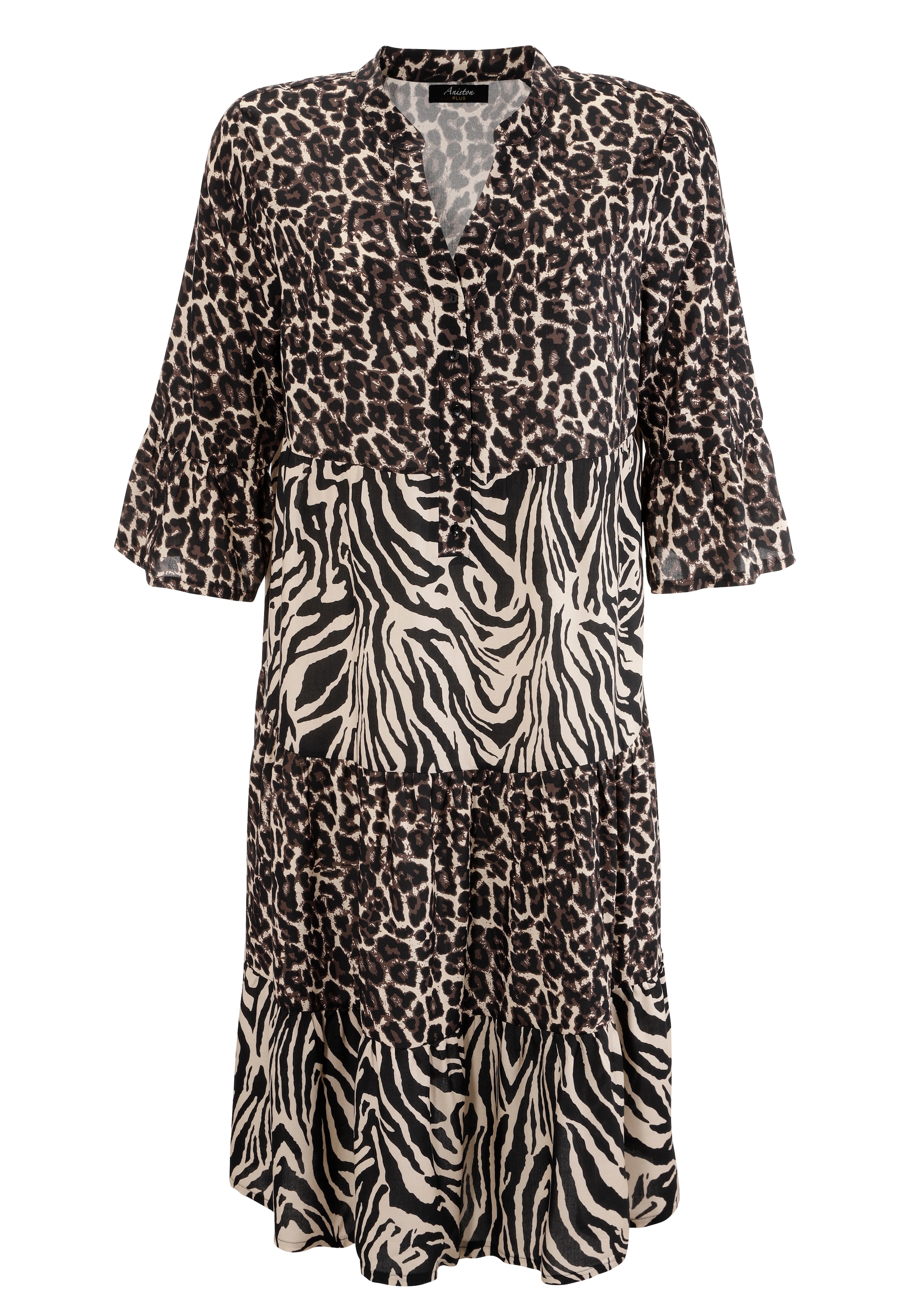 Aniston Dress in 44 in Beige / Brown / Black, Item view