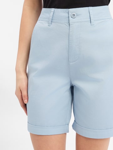 Marie Lund Regular Broek 'Bermuda' in Blauw