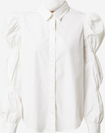 LEVI'S ® Blus 'Zuma Cinched Slv Blouse' i vit: framsida