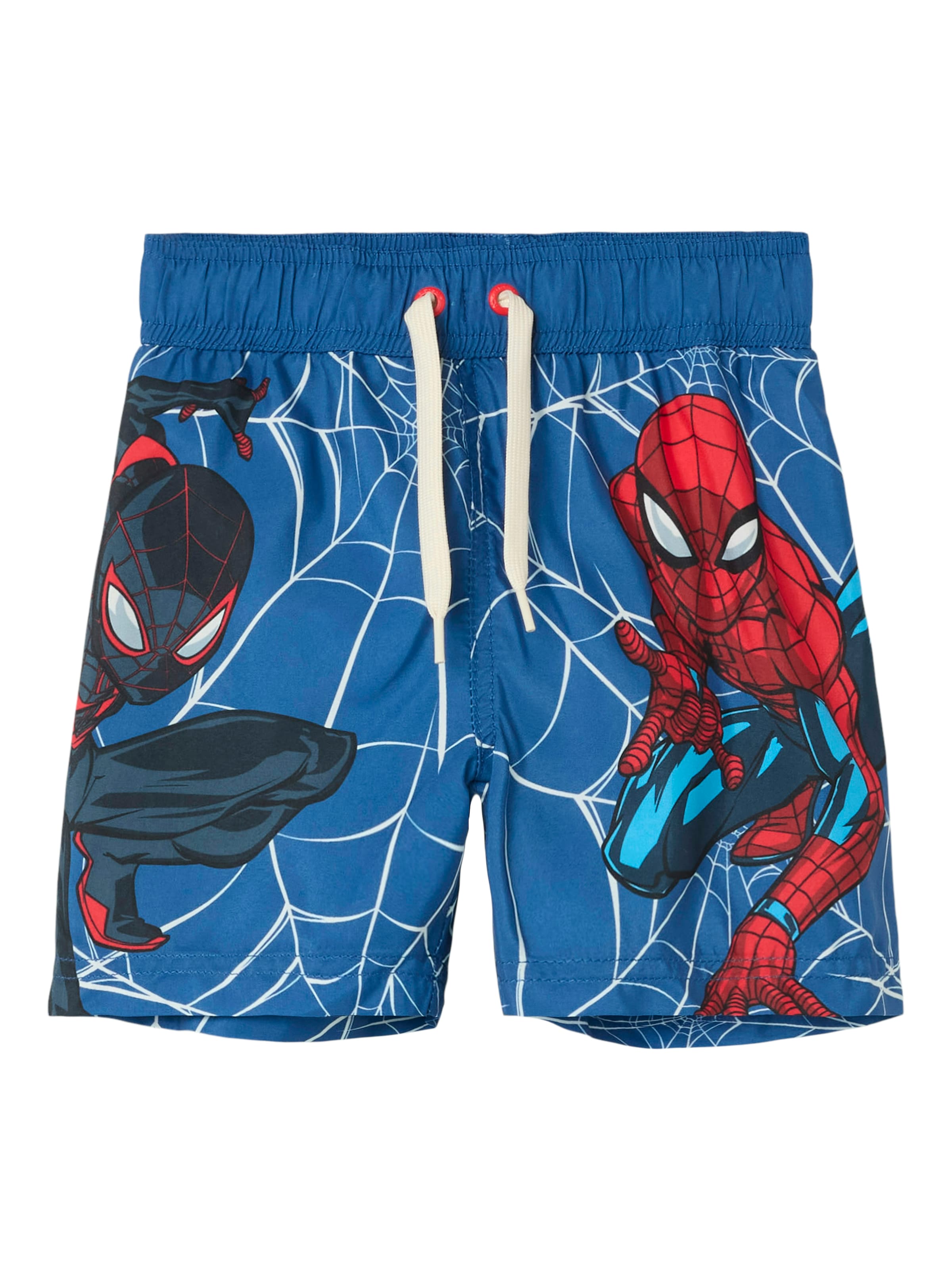 NAME IT - Calções de banho 'NMMMAVE SPIDER' em azul: frente