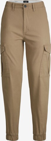 JACK & JONES Tapered Cargobukser 'Marco' i brun: forside