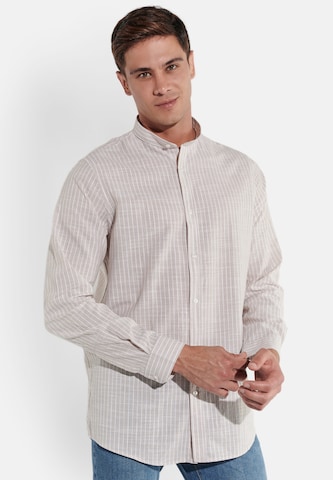 Steffen Klein Regular fit Button Up Shirt in Beige: front