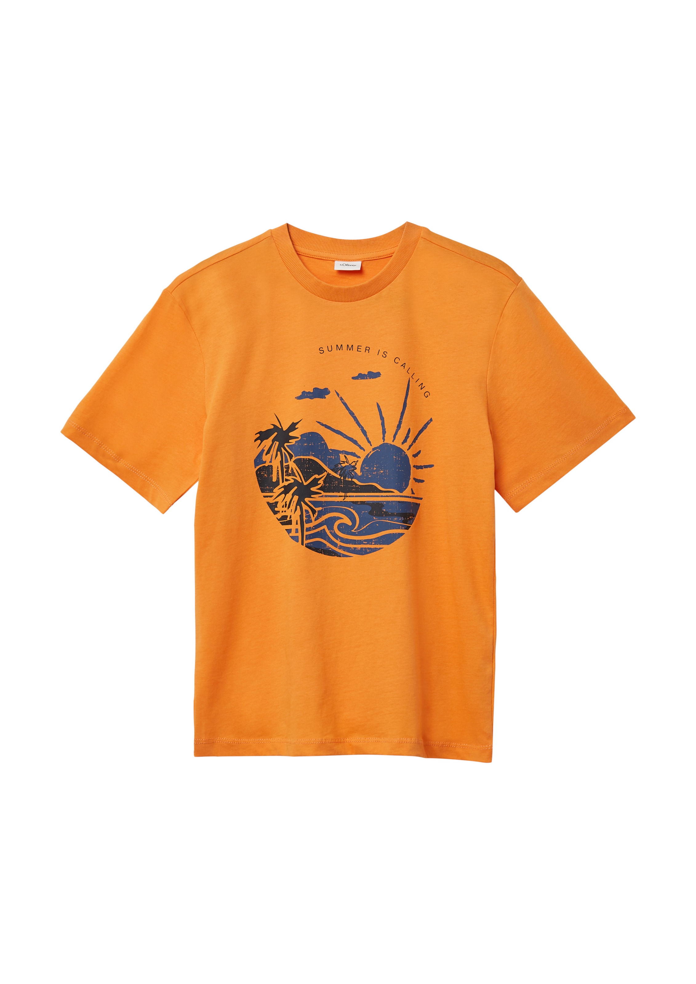 s.Oliver Shirt in Oranje: voorkant