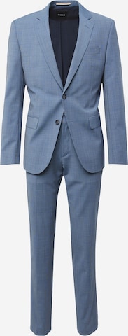 BOSS Slim fit Suit 'Huge' in Blue: front