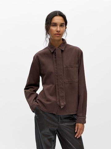 OBJECT - Blusa 'OBJRosie' en marrón: frente