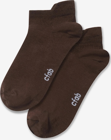 cfab (formerly creamy fabrics) Socks '4er-Pack Sneaker Socken' in Brown: front