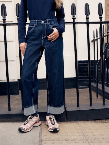 Next Wide Leg Jeans in Blau