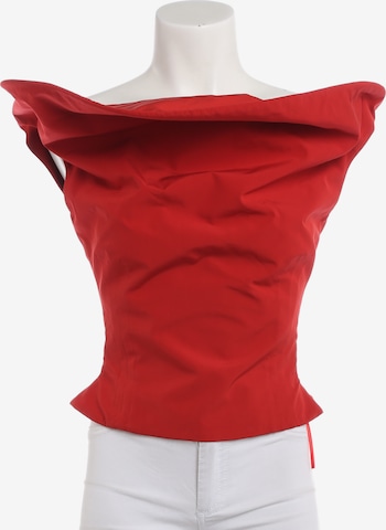 Magda Butrym Top / Seidentop XXS in Rot: Vorderseite
