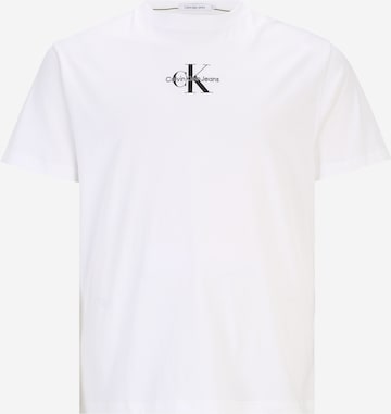 Calvin Klein Jeans Plus - Camisa em branco: frente