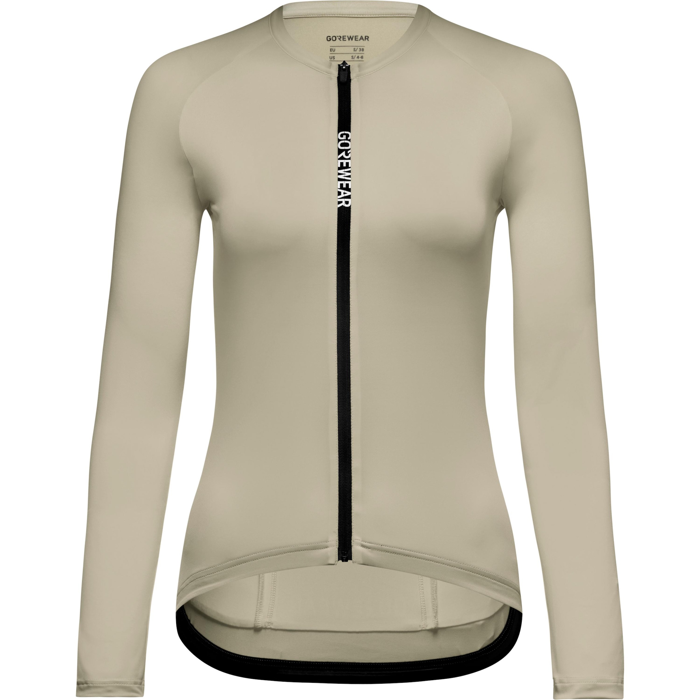 GORE WEAR Sportsweatjacke 'Spinshift' in Beige: Vorderseite