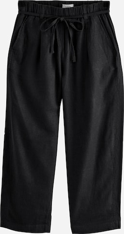 juoda Next Siaurėjantis Klostuotos kelnės: priekis