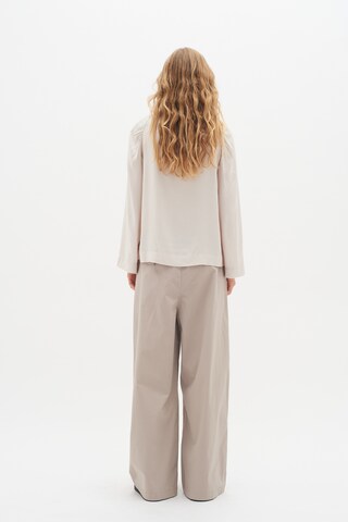 Wide Leg Pantalon à pince InWear en beige