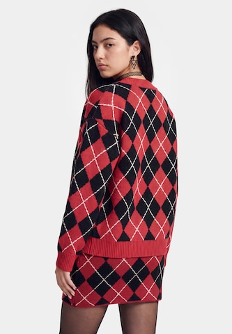 myMo ROCKS Knit Cardigan in Red