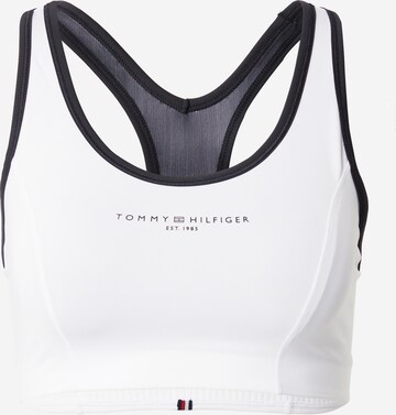 Tommy Hilfiger Sport Bralette Sports Bra 'Essentials' in White: front