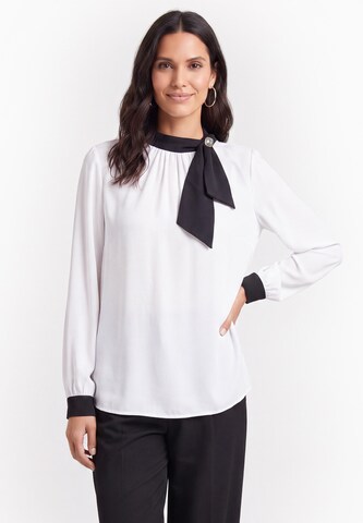 usha BLACK LABEL - Blusa en blanco: frente