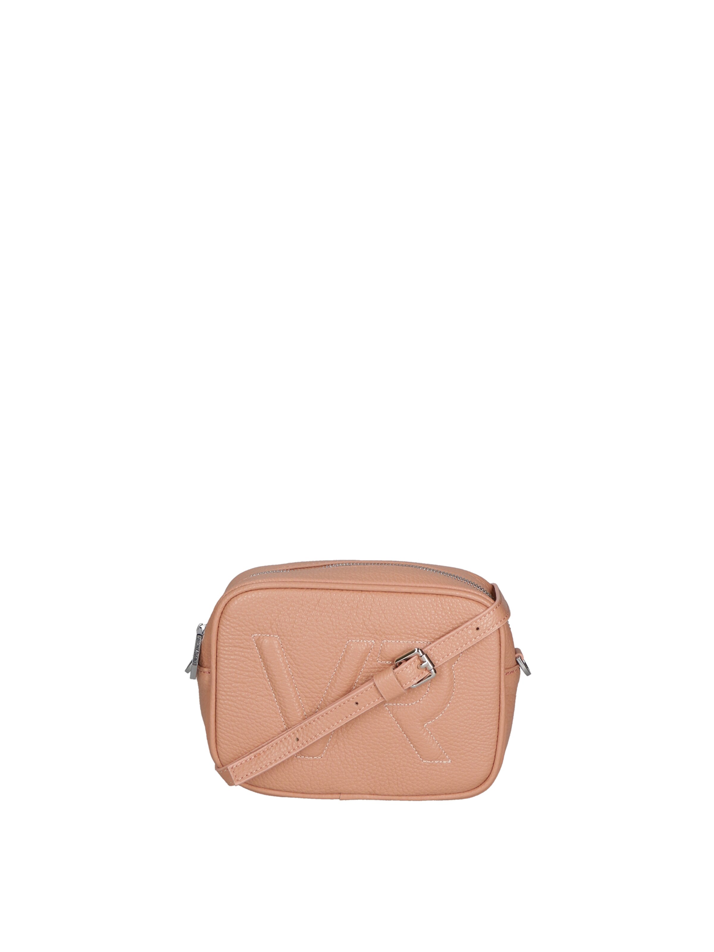 Borsa a tracolla 'Borsa a Tracolla Donna Pelle Virginia Rhinè Zip' di Virginia Rhinè in rosa