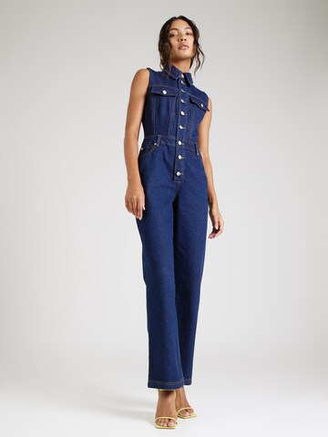 Warehouse Jumpsuit in Blauw: voorkant