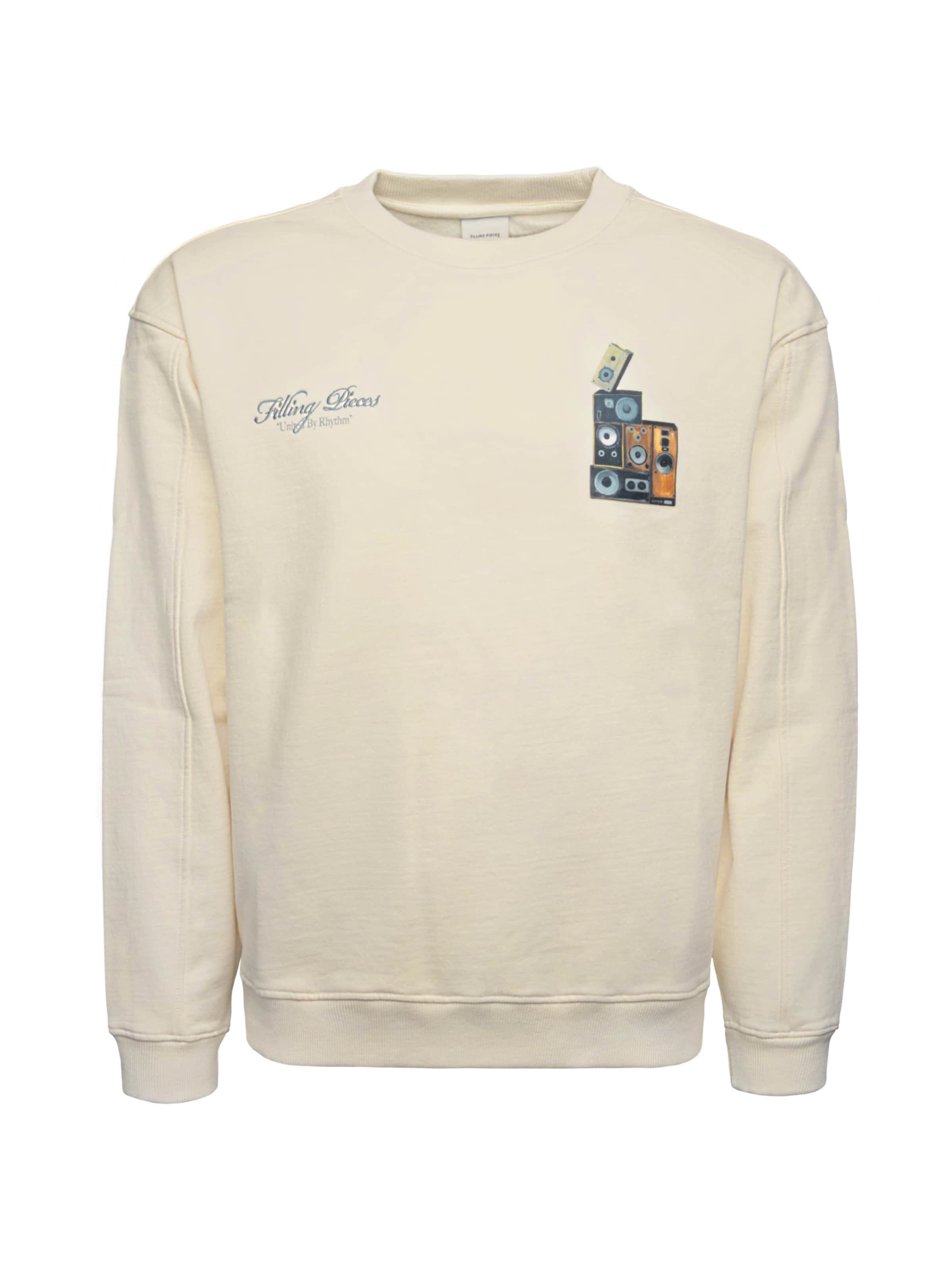 Filling Pieces Sweatshirt 'Gramophone Vintage' in Beige: front