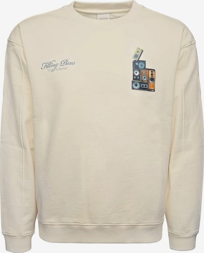 Filling Pieces Sweatshirt 'Gramophone Vintage' in L in Cream / Light blue / Gold / Black, Item view