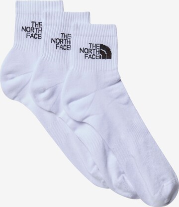 THE NORTH FACE Athletic Socks in White: front