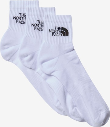 THE NORTH FACE Спортни чорапи в бяло: отпред