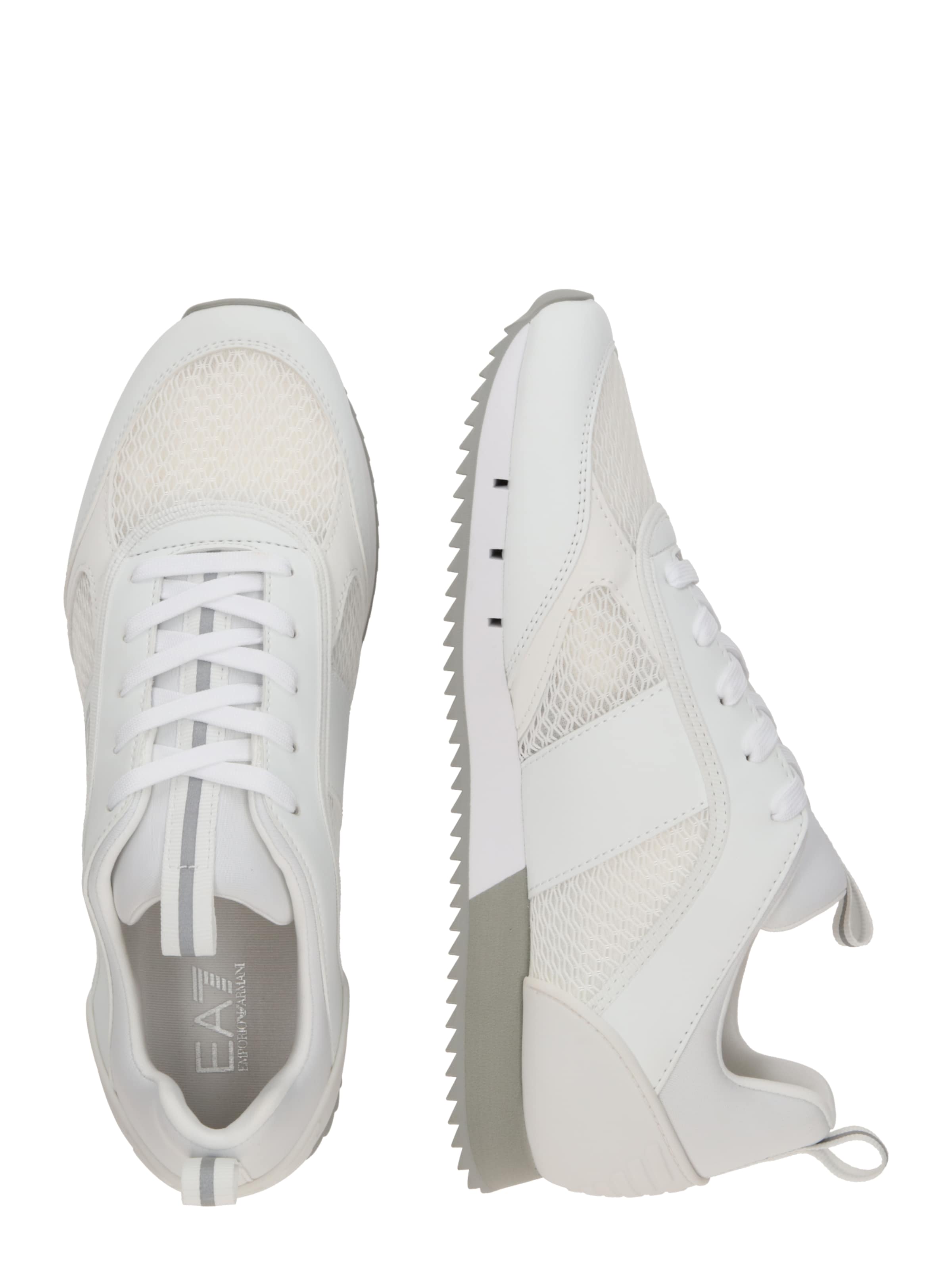 EA7 Emporio Armani Σνίκερ χαμηλό 'Black & White Carbon' σε λευκό