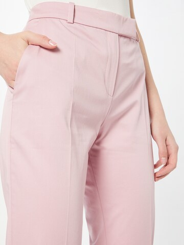 HUGO Red Regular Pleated Pants 'Hestima' in Pink