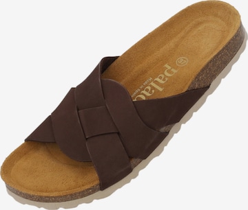 Palado Pantolette 'Torna' in Braun: Vorderseite