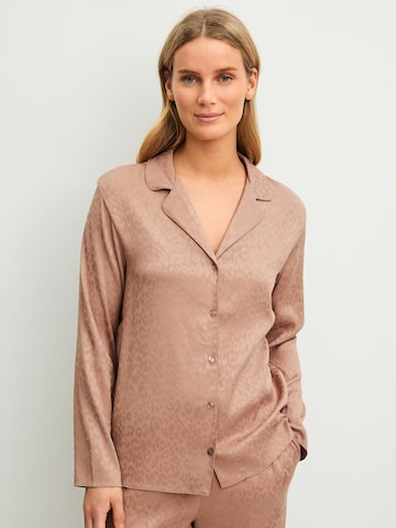 CALIDA Schlafshirt 'Glimmer M&M'‌‌‌‌‌‌‌‌ in Braun