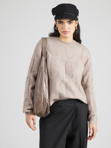 PIECES Свитер 'PCJENNA' в Серый: спереди